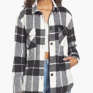 Thread & Supply Black and White Plaid Jacket
